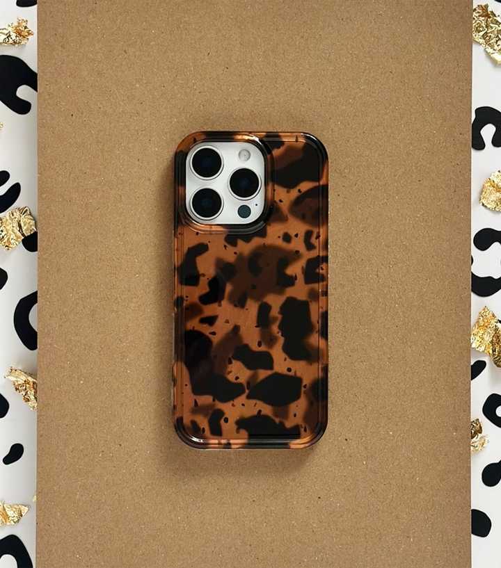 Coconut Lane Dark Brown Leopard Phone Case