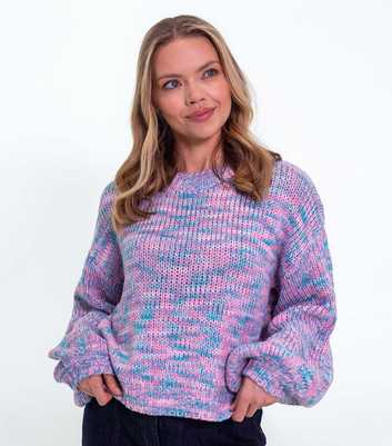 Sunshine Soul Pink Ombre Chunky Knit Jumper
