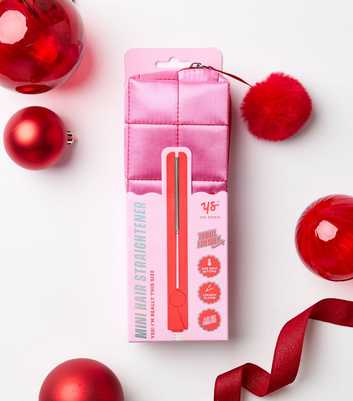 Red Mini Straightener with Case