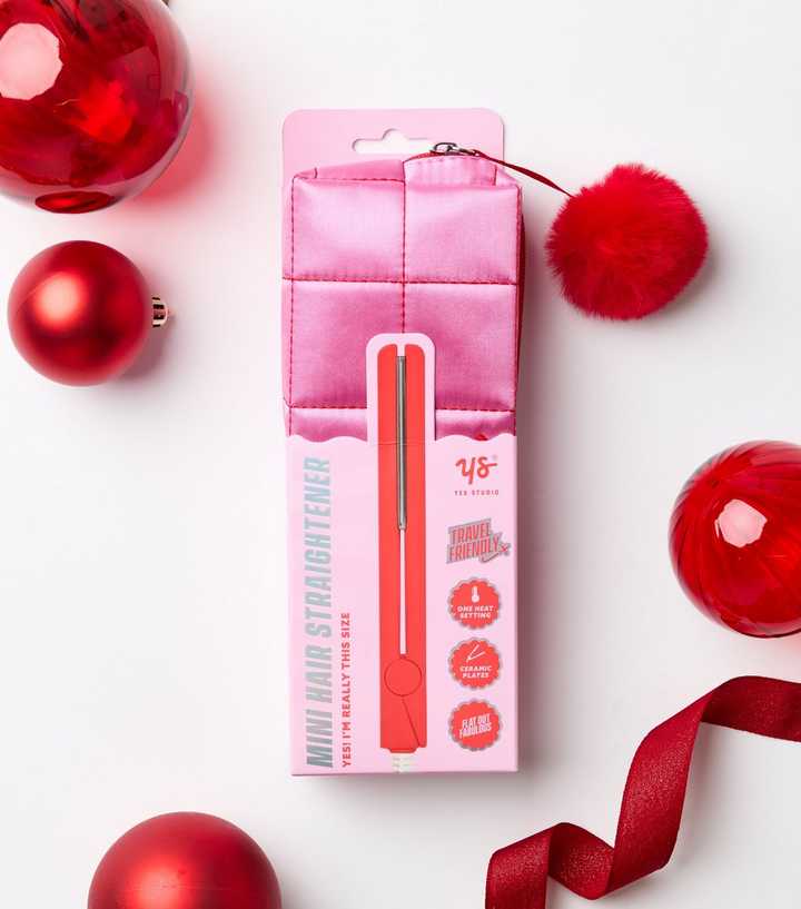 Red Mini Straightener with Case