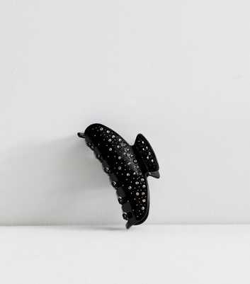 Black Diamante Hair Claw Clip