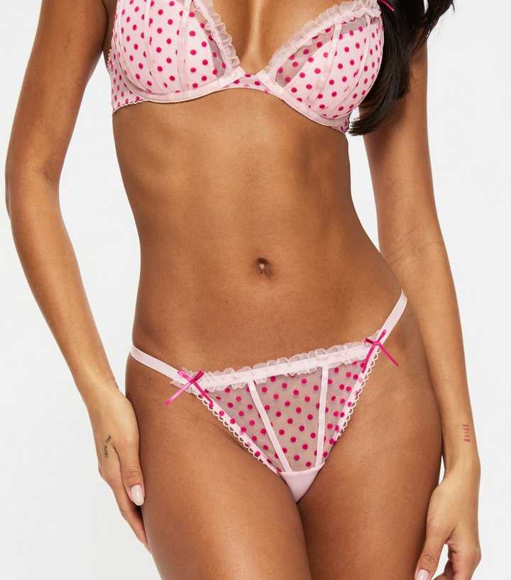 Ann Summers Light Pink Tease And Trouble String Thong