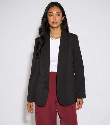 Gini London Black Pinstripe Lined Blazer