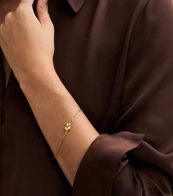 18ct Gold Plated Twist Knot Bracelet
