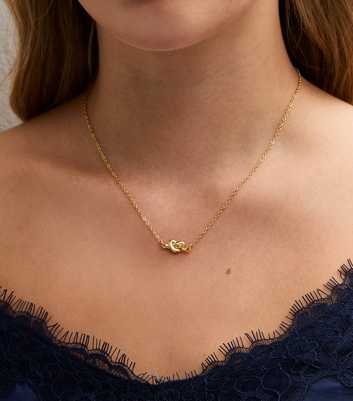 18ct Gold Plated Twist Knot Necklace