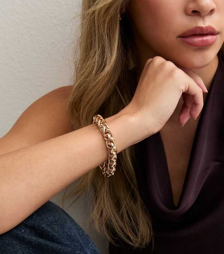 Gold-Tone Chunky Chain Bracelet