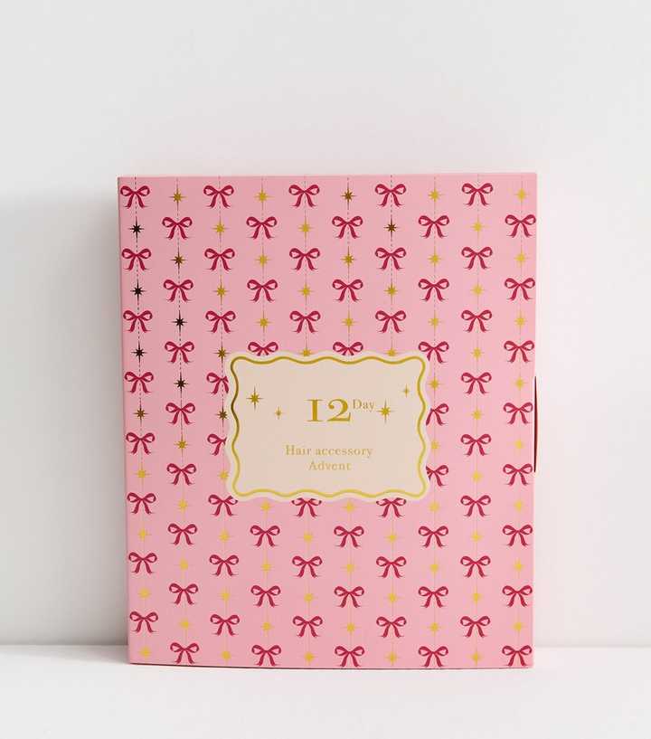 Pink 12 Day Hair Accessory Advent Calendar