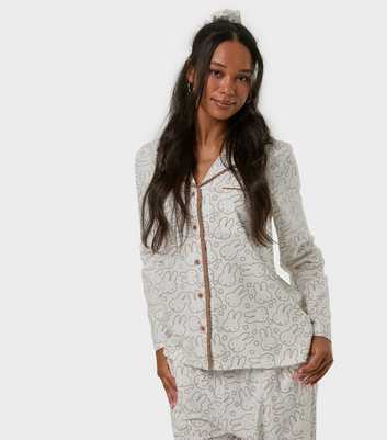 Skinnydip White Miffy Flower Print Pyjamas with Scrunchie