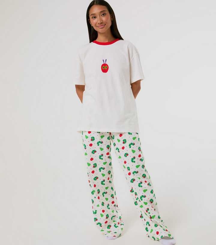 Skinnydip White The Very Hungry Caterpillar Pyjama Set