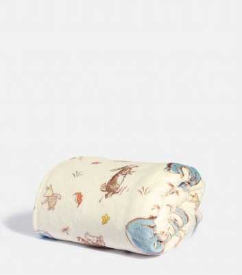 Skinnydip White Cotton Winnie the Pooh Blanket