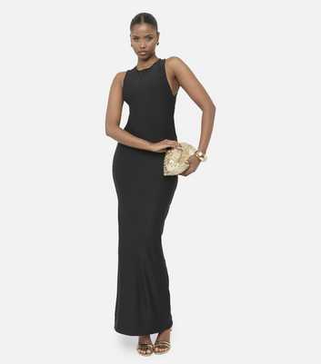 Public Desire Black Cross Over Maxi Dress