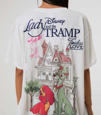 Skinnydip White Cotton Lady and the Tramp Oversized T-shirt
