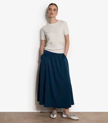 Apricot White Pointelle Knit Heart Top