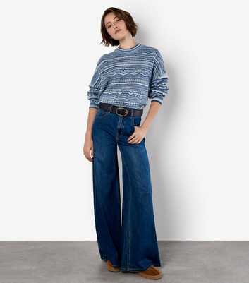 Apricot Blue Space Dye Jumper