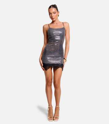 Public Desire Multi Coloured Leopard Strappy Sequin Mini Dress