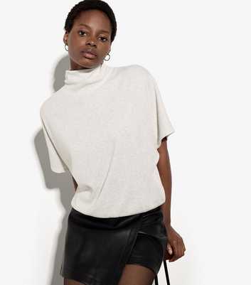 Apricot White Button Back Fitted Waistband Top