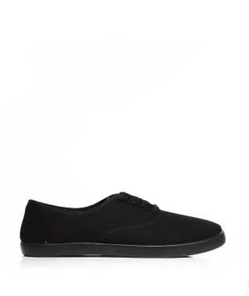 new look black plimsolls