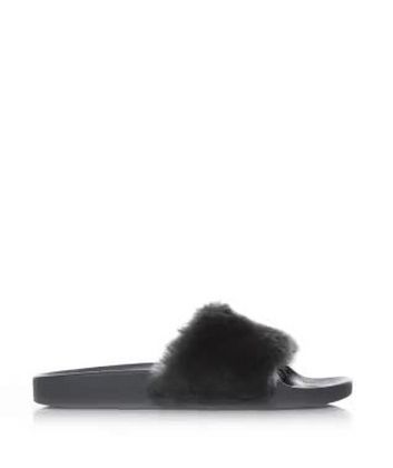 new look fluffy sliders