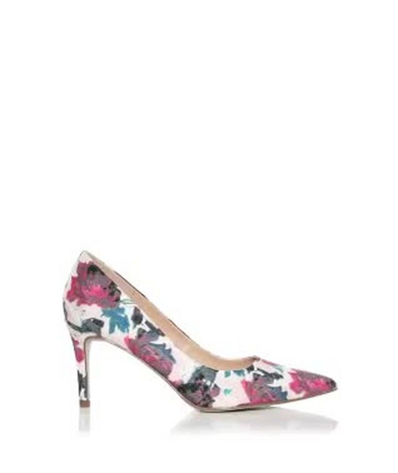 Pink floral hot sale court shoes